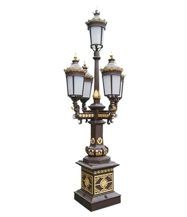 Lití Hliníkový materiál 3-10m Výška náměstí Aplikace Španělsko Style Garden Lamp Výrobce pólu