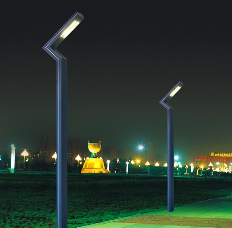 Modern í a jednoduché 3-4 metrů hliníkové póly pro venkovní vily parku krajinné nádvoří lampy