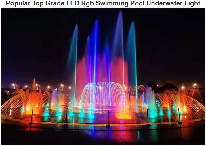 Populární Top Grade LED Rgb Plavecký bazén Podvodní světlo